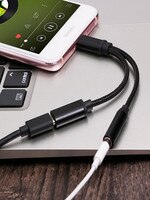 2 в 1 переходник для наушников типа C на 3,5 мм USB C Aux аудио кабель для передачи данных зарядный кабель для Samsung Xiaomi 11t Pro 1005004665327834