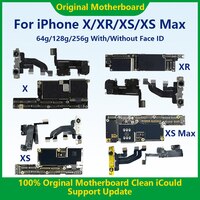 Для iPhone X/XR/XS Max 64 Гб/256 ГБ полностью протестированная iCloud очищенная оригинальная материнская плата Подлинная Совместимость с материнской платой iPhone 1005004681079296