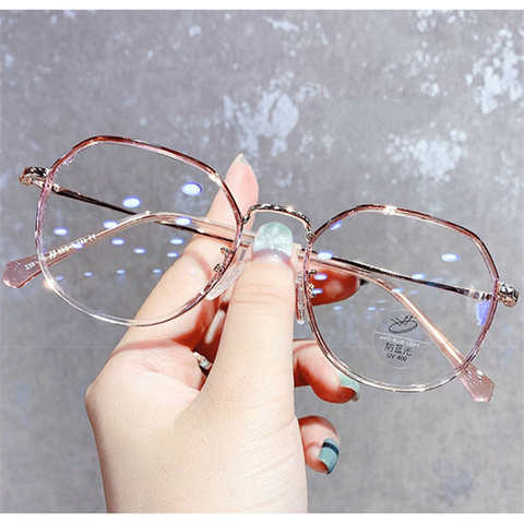 Женские очки для близорукости с круглой оправой, модные очки для чтения, женские готовые очки с диоптриями от-0,5 до-6 1005004718849027