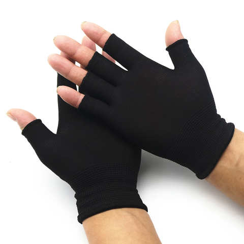 Перчатки унисекс без пальцев, трикотажные хлопковые теплые перчатки для активного отдыха и тренировок, 1 пара 1005004745172347