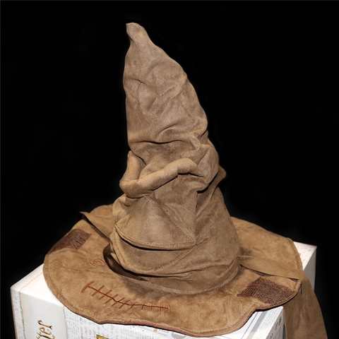 Модная шляпа ведьмы и волшебника, кожаная шляпа для сортировки, реквизит для вечеринки на Хэллоуин, мужская шляпа для костюма, аксессуары для косплея 1005004823136175