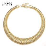 Ожерелье UKEN женское, массивное металлическое колье 1892301822