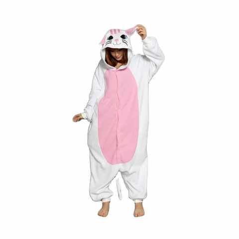 Кигуруми, пижама-комбинезон с белым котом, мультяшный костюм животного, косплей, пижамы, Комбинезоны для взрослых Вечерние вечернее платье, пижама на Хэллоуин 2025326070