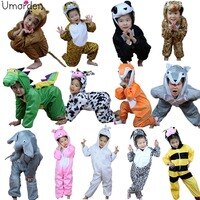 Детский костюм животного Umorden, косплей, динозавр, тигр, слон, костюмы на Хэллоуин, комбинезон для мальчиков и девочек 2040821824