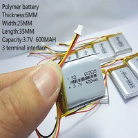 2022 новые батареи, полимерная литиевая батарея 3,7 в, 600 602535 может быть настроена, оптовая продажа, сертификация качества CE FCC ROHS MSDS 32303396816