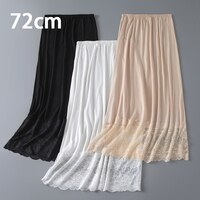 Базовая Нижняя юбка из модала, женская короткая юбка-комбинация, кружевная Нижняя юбка 32306533790