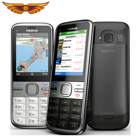 C5 Оригинальный разблокированный мобильный телефон Nokia C5-00 3.15MP 3G Bluetooth FM мобильный телефон 32356557103