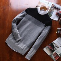Топ класса 100% хлопок дизайнерский новый модный брендовый пуловер полосатый вязаный свитер мужской корейский Повседневный простой джемпер одежда 32434244861