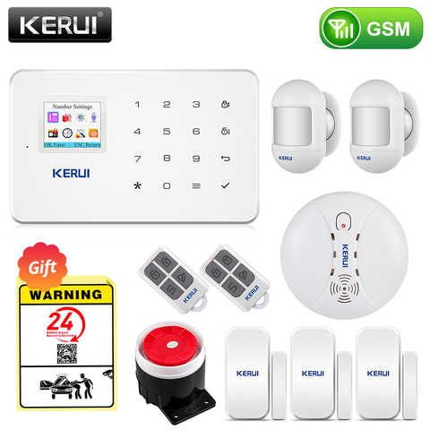 Беспроводная система охранной сигнализации KERUI, GSM, управление через приложение, с автоматическим набором, датчики движения 32441762364