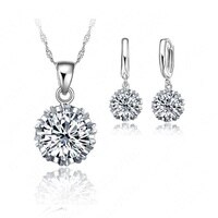 Модные Подвесные серьги и ожерелья из серебра 925 пробы 32486252128