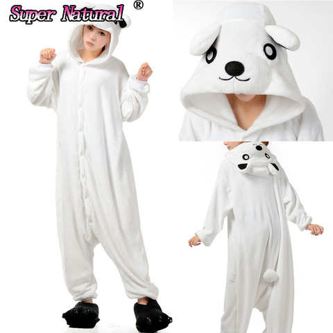 HKSNG зимние пижамы-Кигуруми для взрослых с мультяшными животными, белым и белым медведем, рождественские пижамы для девочек, пижамы, костюм, комбинезон, распродажа 32487161013