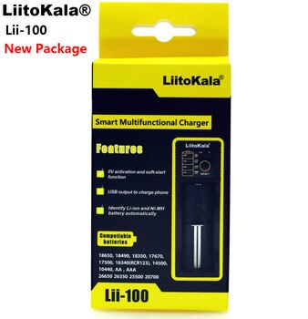 Умное зарядное устройство Liitokala Lii-100 1,2 в 3,7 в 3,2 в 3,85 В AA /AAA 18650 18350 26650 10440 14500 16340 NiMH для литиевых батарей 32563738675