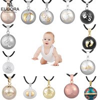Ювелирное изделие с подвеской Eudora Harmony Ball, ожерелье с подвеской для беременных, подвески Mexcian Bola шары желаний, хороший подарок для женщин 32609604113