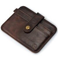 Тонкий кошелек из натуральной кожи для мужчин, маленький бумажник, клатч для денег, тонкая кредитница 32640873627