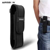Airsoftsports MOLLE нейлон фонарик Чехол тактический бой Портативный легкий eletronic факел сумка Открытый инструмент утилита 32672108519