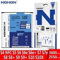 Аккумулятор NOHON для Samsung GALAXY S4 NFC S5 S6 S7 Edge S8 S9 Plus S10 i9500 G900F G920F G930F G950F сменный литий-полимерный батарея 32676363281