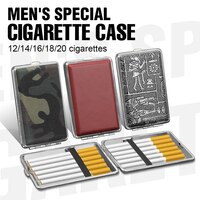 Чехол для сигарет hold 12, 14, 16, 18, 20, классический кожаный металлический чехол для сигарет, чехол для табака, коробка для мужских подарков 32699503922