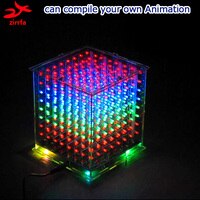 Новый DIY 3D8 многоцветный мини свет куб kit с Отличной анимации 3D 8 8x8x8 пикселей Электронный наборы/Младший на складе 32700909987