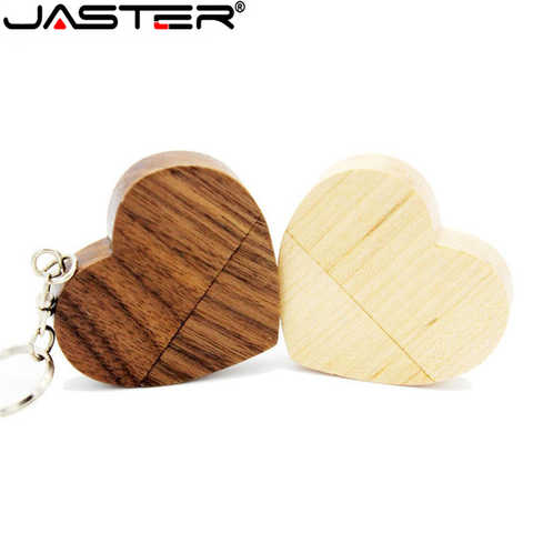 USB-флеш-накопитель JASTER деревянный в форме сердца, 4-64 Гб 32709243399