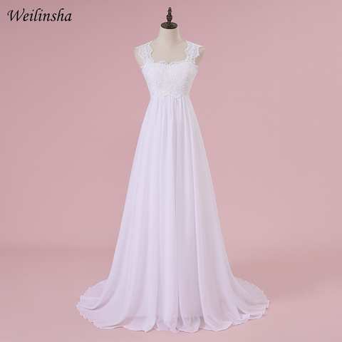 Weilinsha, недорогое пляжное свадебное платье, шифоновое кружевное женское платье для беременных, женское свадебное платье 32717238122
