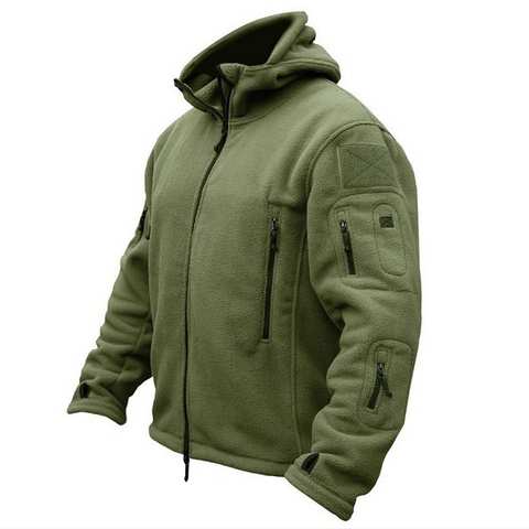 Мужская теплая флисовая тактическая куртка в стиле милитари США, куртка с капюшоном для занятий спортом на открытом воздухе и походов, армейские куртки 32725498790