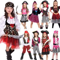Umorden Хэллоуин карнавальвечерние костюм для девочек Дети пиратские костюмы Fantasia Infantil косплей одежда 32729656784
