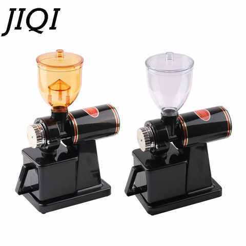 JIQI электрическая кофемолка, мельница для зерен, плоская шлифование заусениц машина, 220 В/110 В, красный/черный, ЕС, США 32735814841