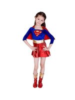 Детский костюм супердевушки для косплея, карнавальный костюм для дня рождения, одежда 32751037484