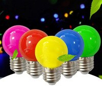 Новейшие цветные E27 B22 1 Вт 2 Вт 3 Вт 5 Вт 220 В красный синий зеленый белый желтый Теплые RGB Blubs энергосберегающие фонари лампа с круглым светом 32765144967