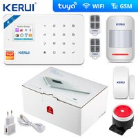 Беспроводная домашняя сигнализация Kerui Tuya W181, охранная система с поддержкой Wi-Fi, GSM, IOS, Android, с ЖК-дисплеем, GSM, SMS 32767319704