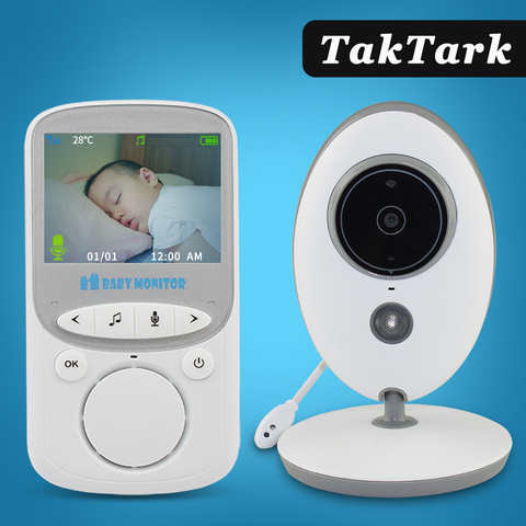 TakTark 2,4 дюйма беспроводной видеоняня цветная камера Интерком ночное видение контроль температуры Няня няня 32795024304