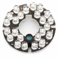 Аксессуары системы видеонаблюдения инфракрасный свет 24 зерна IR LED доска для наблюдения ночного видения диаметр 44 мм 32795116918