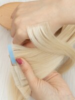Лента для наращивания человеческих волос MRSHAIR, накладные искусственные волосы, нереми натуральные волосы, 10 шт., 12, 16, 20, 22 дюйма, для боковых волос 32799576821