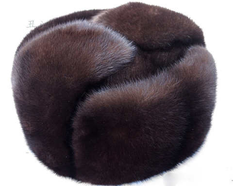 Мужская норковая шапка, повседневная норковая шапка для пожилых людей на осень и зиму 32801929359