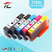 Совместимый чернильный картридж 5PK для принтера HP 178, HP 178, 178XL, Photosmart 5510, 5515, 6510, 7510, B109a, B109n, B110a 32813482320