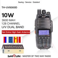 Двухдиапазонная рация TYT TH-UV8000D, VHF, UHF, 10 Вт, дальность 10 км, 3600 мА · ч, функция ретранслятора радиоприемник tyt 32818461816