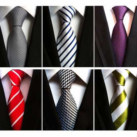 Мужской галстук в полоску RBOCOTT, белый, черный галстук 8 см, красный галстук в полоску для свадьбы, деловой костюм 32819327541