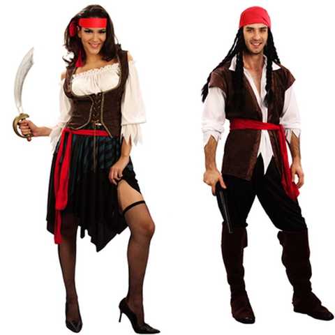 Женский и мужской пиратский костюм Jack Sparrow, маскарадный костюм для взрослых, карнавальный костюм капитана пирата карибского моря, костюм для Хэллоуина 32823556080