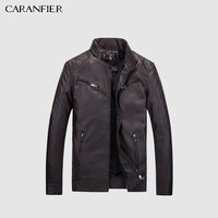 Caranfier Новинка 2017 года зимние кожаные куртки Для мужчин Водонепроницаемый флис теплый мужской кожаный жакет высокое качество Пальто и пуховики мотоциклы Куртки и пиджаки 32824823121