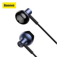 Baseus басовый звук наушники-вкладыши спортивные наушники с микрофоном для xiaomi iPhone 6 Samsung гарнитура fone de ouvido auriculares MP3 32825180968