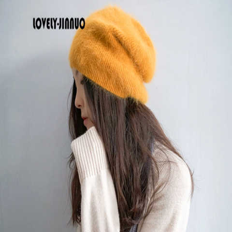 Женская зимняя шапка для женщин и мужчин, милая плюшевая норковая кашемировая шапка, зимняя шапка, Корейская утепленная шапка, бесплатная доставка JN362 32830107377
