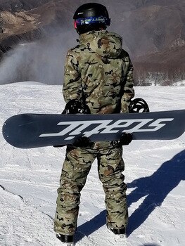 Мужской костюм для катания на лыжах, камуфляжный, с морозом до-30 градусов, водонепроницаемый, плотный, теплый, для катания на сноуборде, 10k 32832728630