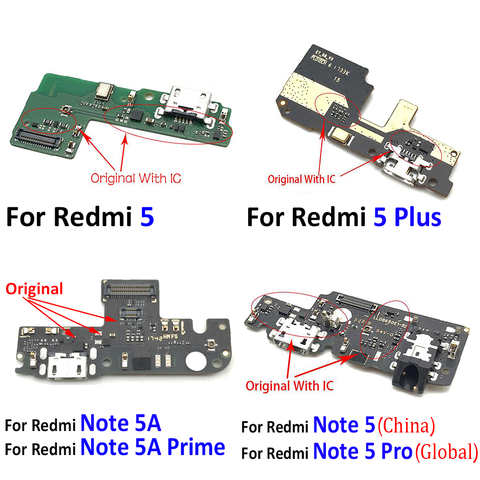 Зарядное устройство для Xiaomi Redmi 5 Plus, 5A, Note 5, 5A prime Pro, USB-разъем для зарядки, док-станция, гибкий кабель для Redmi Y1 Lite 32837525369