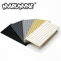 Базовая пластина MARUMINE 8x16 точек, детали для конструктора, совместимые с 92438 MOC, Классические кирпичи, аксессуары «сделай сам», игрушки для мальчиков и девочек 32837987154