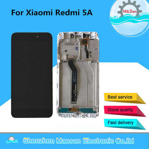 Оригинальный ЖК-дисплей M & Sen 5,0 "для Xiaomi Redmi 5A, ЖК-дисплей с сенсорным дигитайзером и рамкой для Xiaomi Redmi 5A, ЖК-дисплей 100% протестирован 32839452373
