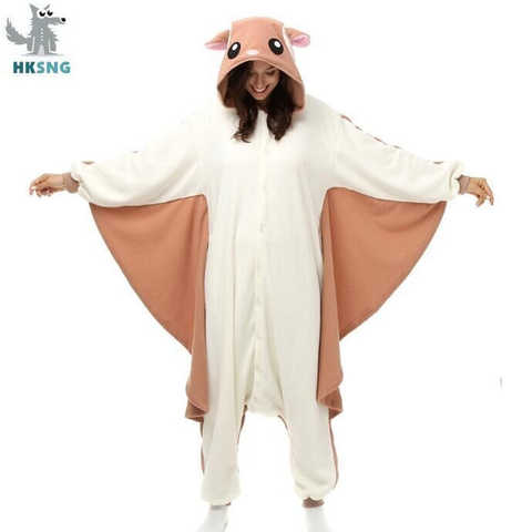 Кигуруми HKSNG в виде животных для взрослых, летающая белка, женская пижама в виде мыши на Хэллоуин, костюмы для косплея, одежда для сна, комбинезон 32842043514