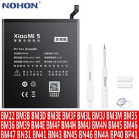 Аккумулятор NOHON для Xiaomi Mi 9T Pro 8 Lite 9 SE 11 POCO X3 NFC F1 Redmi Note 8 Pro 7 6 5 Сменный литий-полимерный батарея для мобильного телефона 32842894730