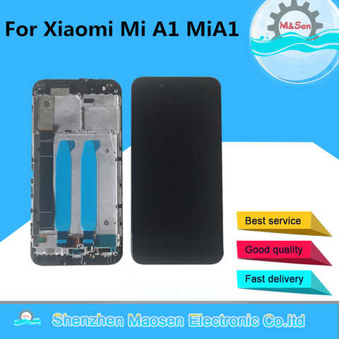 Оригинальный ЖК-экран M & Sen 5,5 "для Xiaomi Mi A1 MiA1, ЖК-дисплей + сенсорный экран, дигитайзер, рамка для Xiaomi 5X Mi 5X Mi5X, ЖК-дисплей 32845243921
