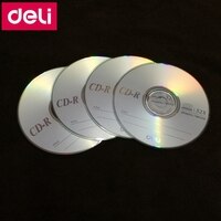4 шт./лот Deli 3725 CD-R пустые диски, записываемый КОМПАКТНЫЙ ДИСК 700 Мб/80 мин/52x бриллиантовые диски, одна штука 32845522122
