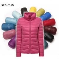 Зимние сверхсветильник куртки SEDUTMO на утином пуху, женское короткое теплое пальто, тонкая весенняя куртка-пуховик ED117 32849841302